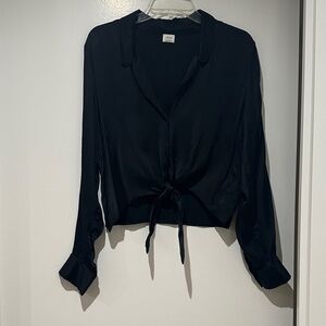 Wilfred Black Satin Blouse